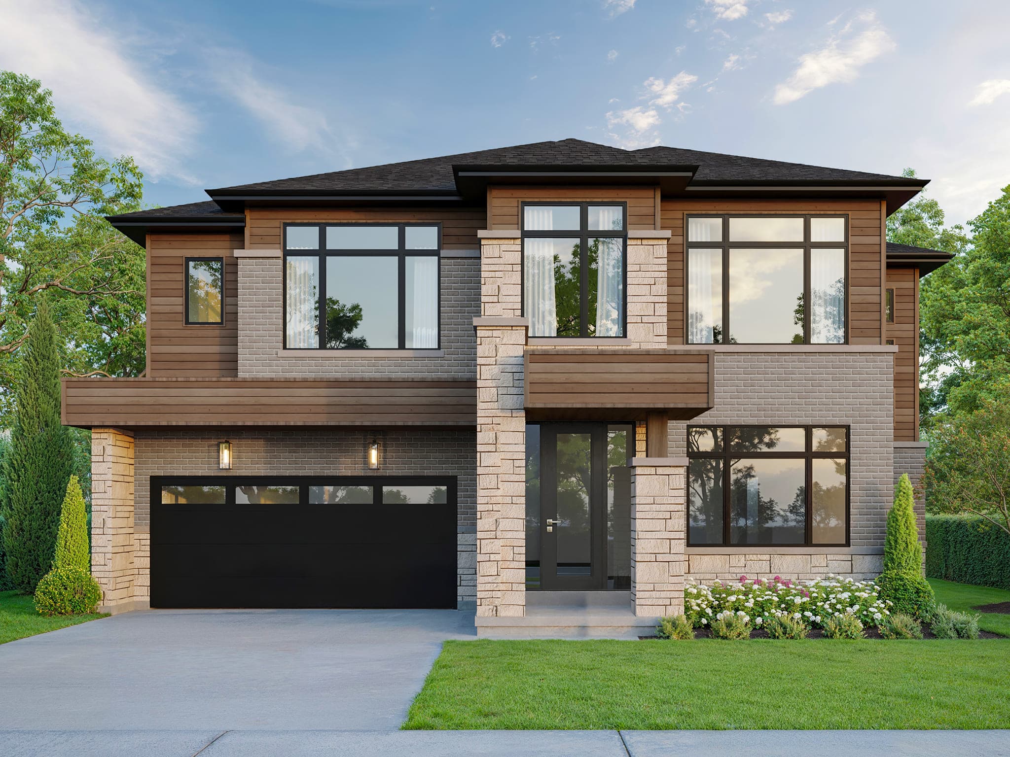 The Morrisseau exterior rendering at YT on Fourth in Milton