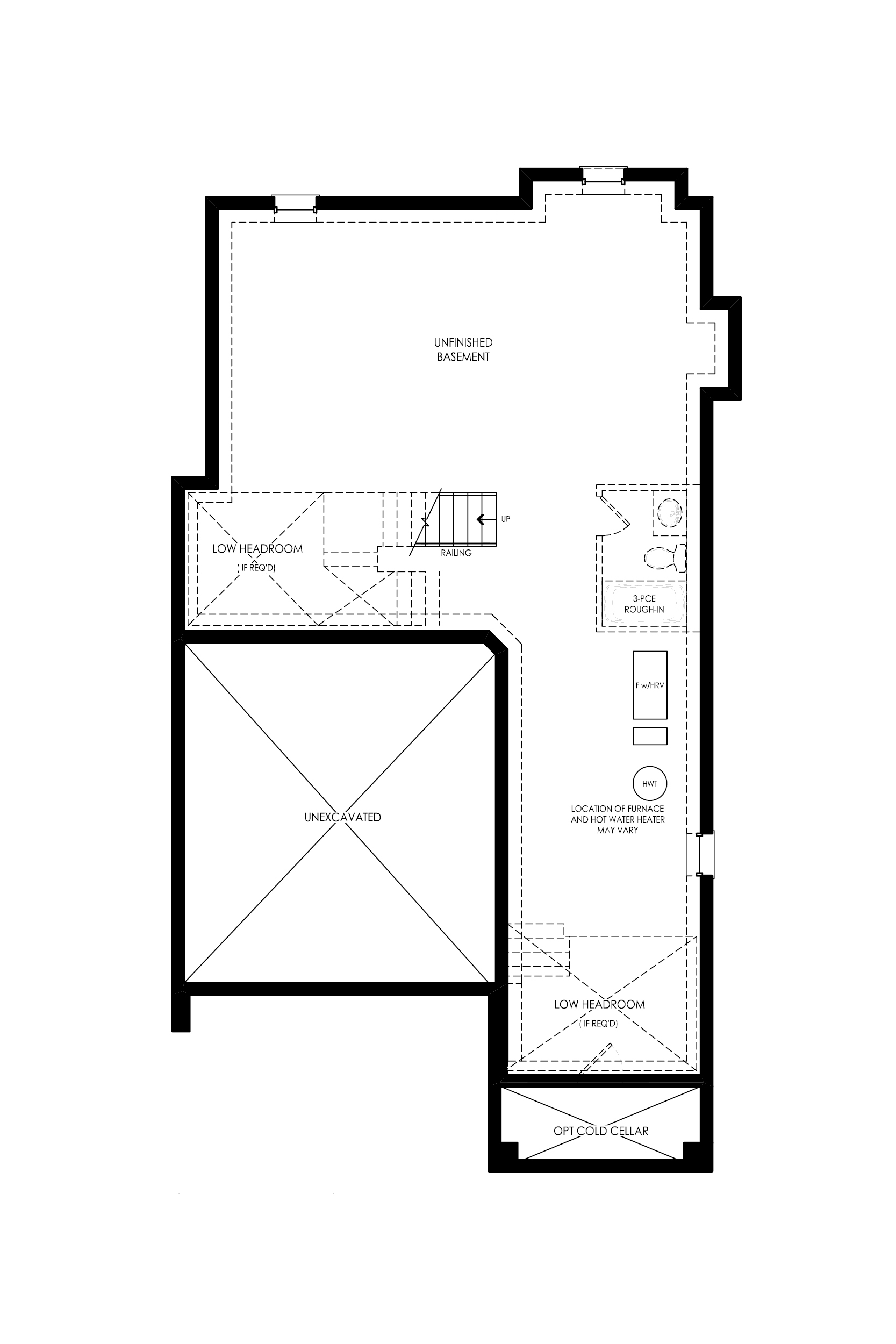 The Boyer - Basement - YT on Fourth - Floor Plan