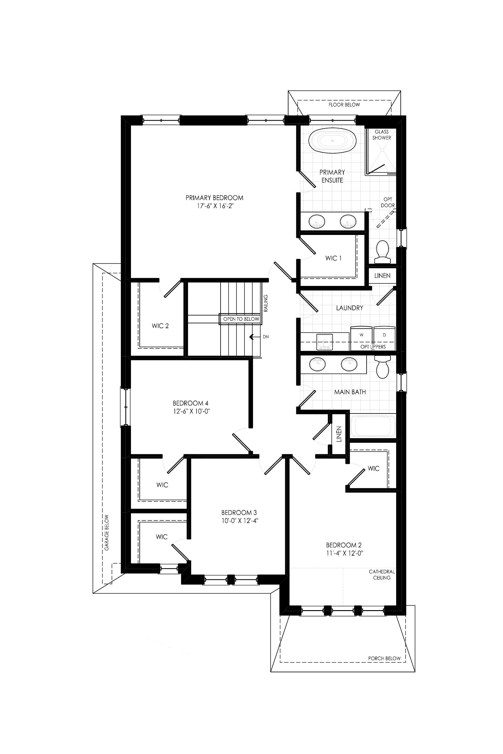 The Boyer - Second Level - YT on Fourth - Floor Plan