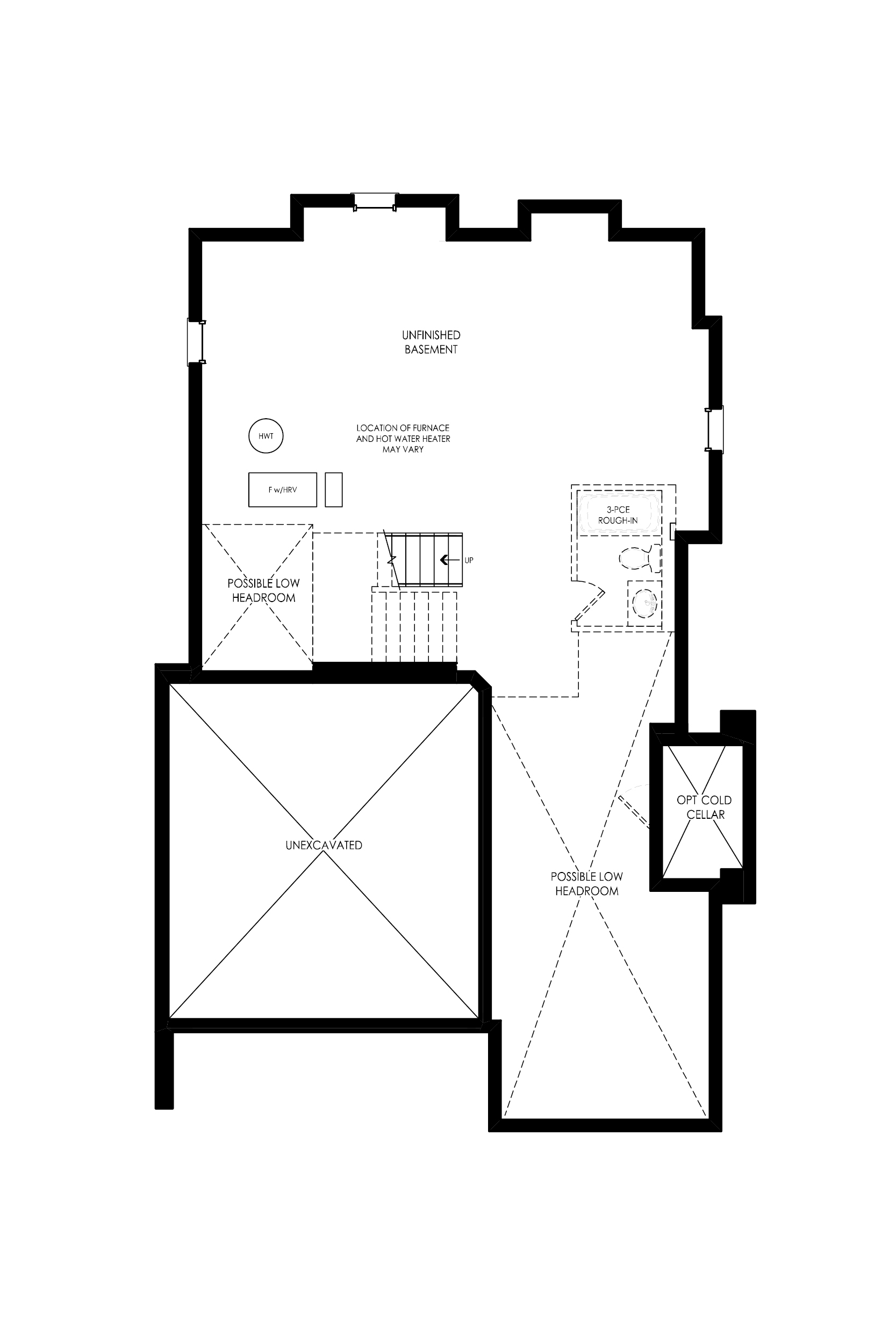 The Dallaire - Basement - YT on Fourth - Floor Plan
