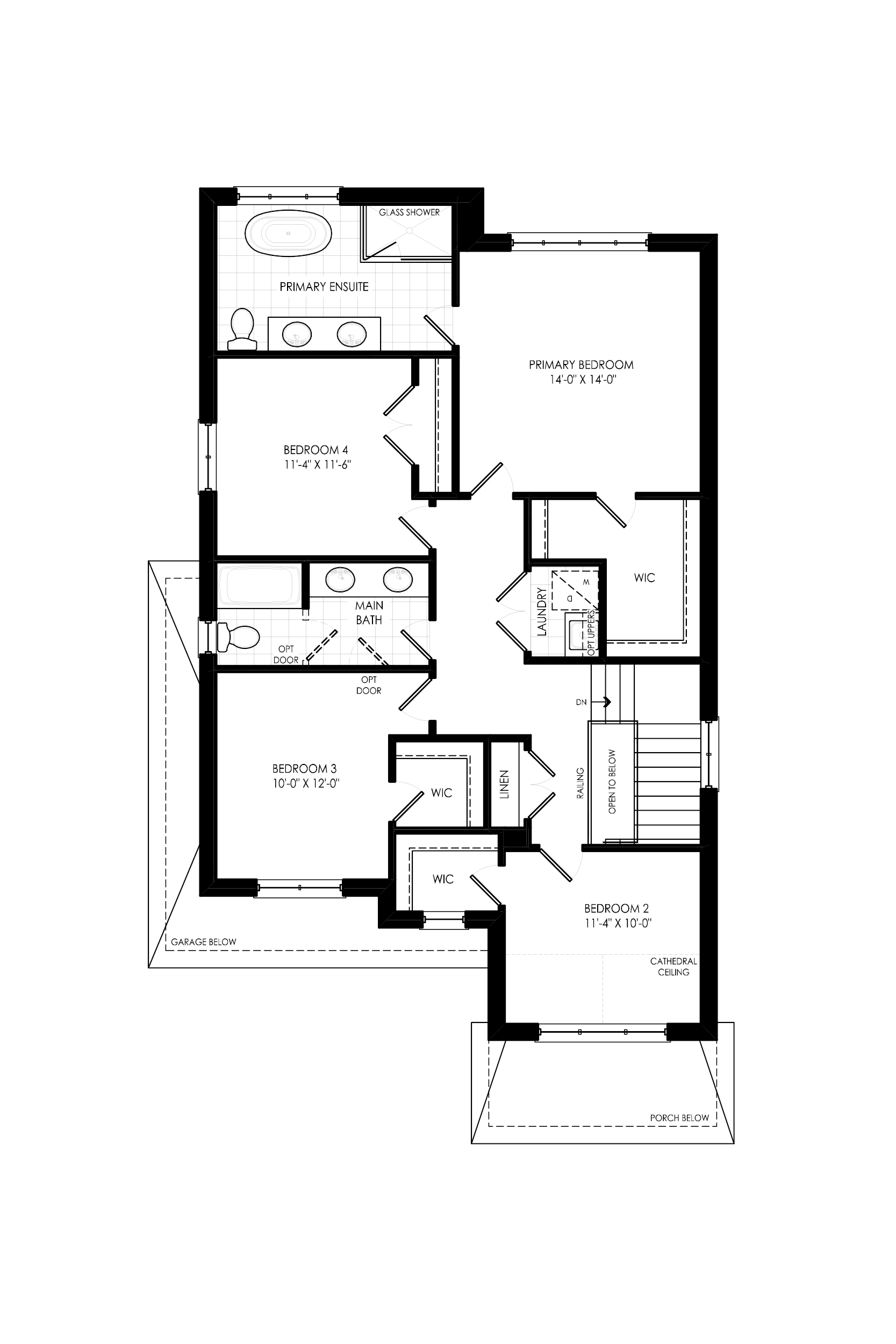 The Franklin - Second Level - YT on Fourth - Floor Plan